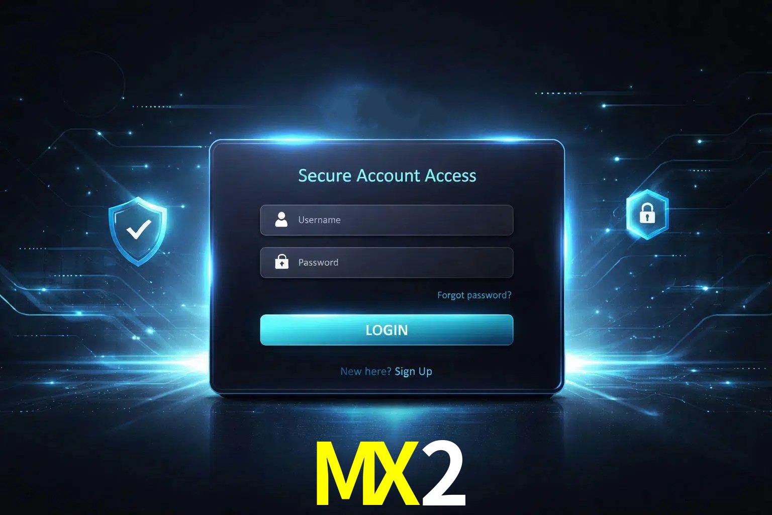 Pantalla de inicio de sesión de cuenta MX2 para usuarios en México